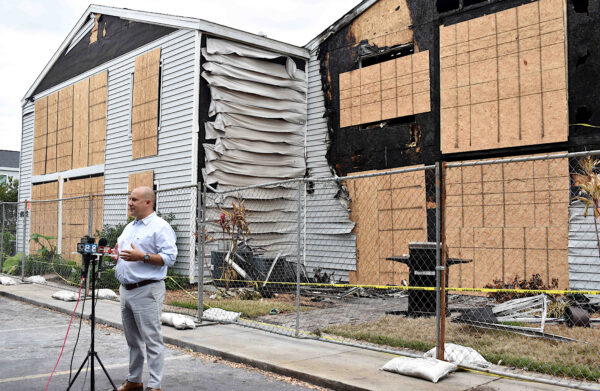 County commissioner assisting families displaced by fire