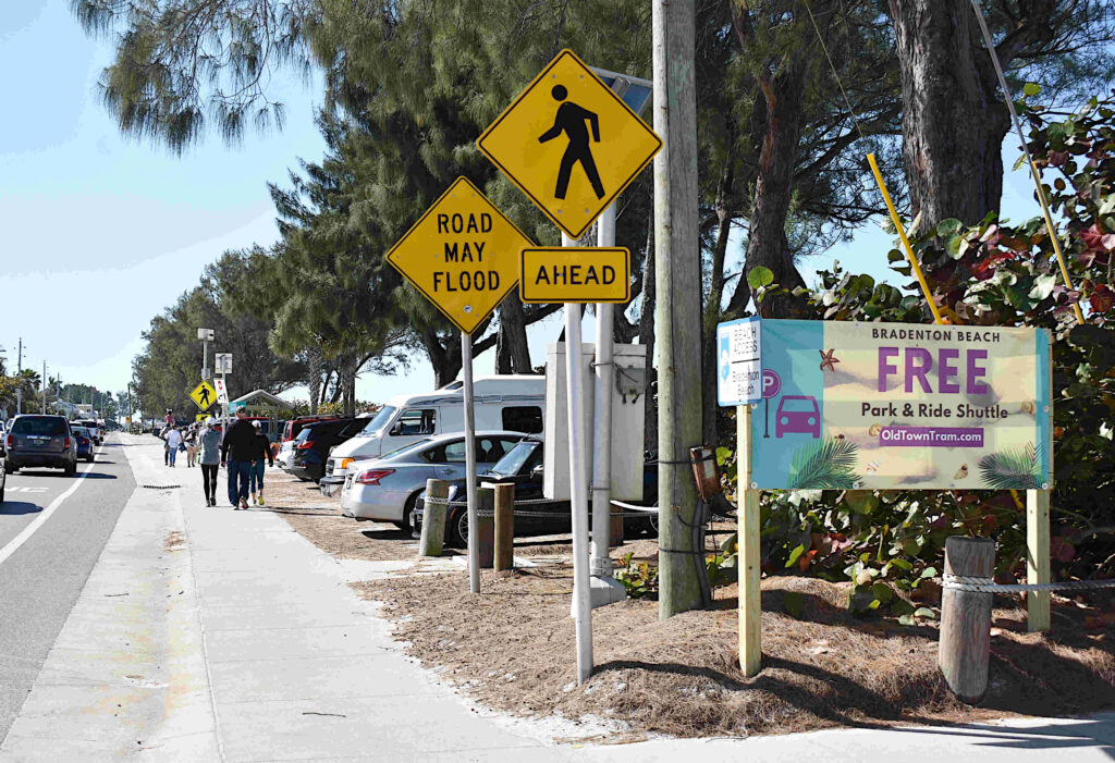 New banners promote Bradenton Beach’s Old Town Tram